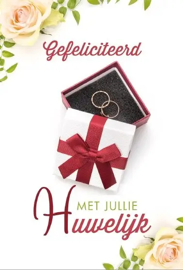Wenskaart huwelijk