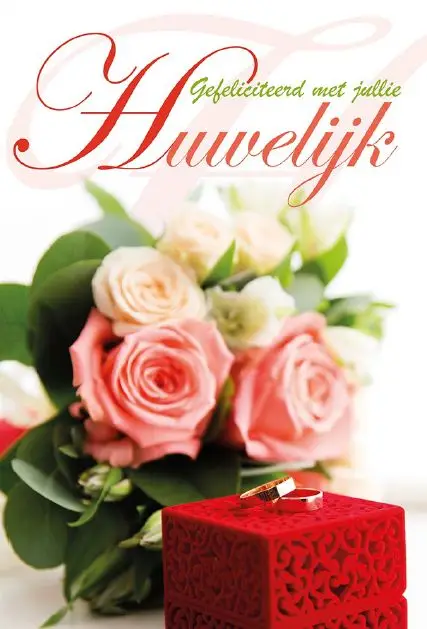 Wenskaart huwelijk