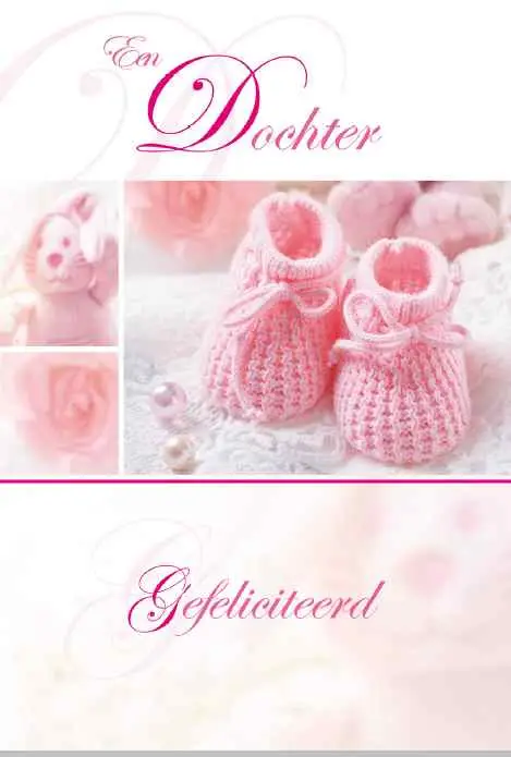 Wenskaart geboorte dochter