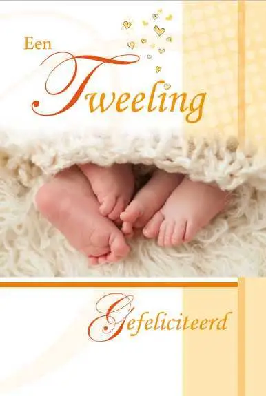 Wenskaart tweeling