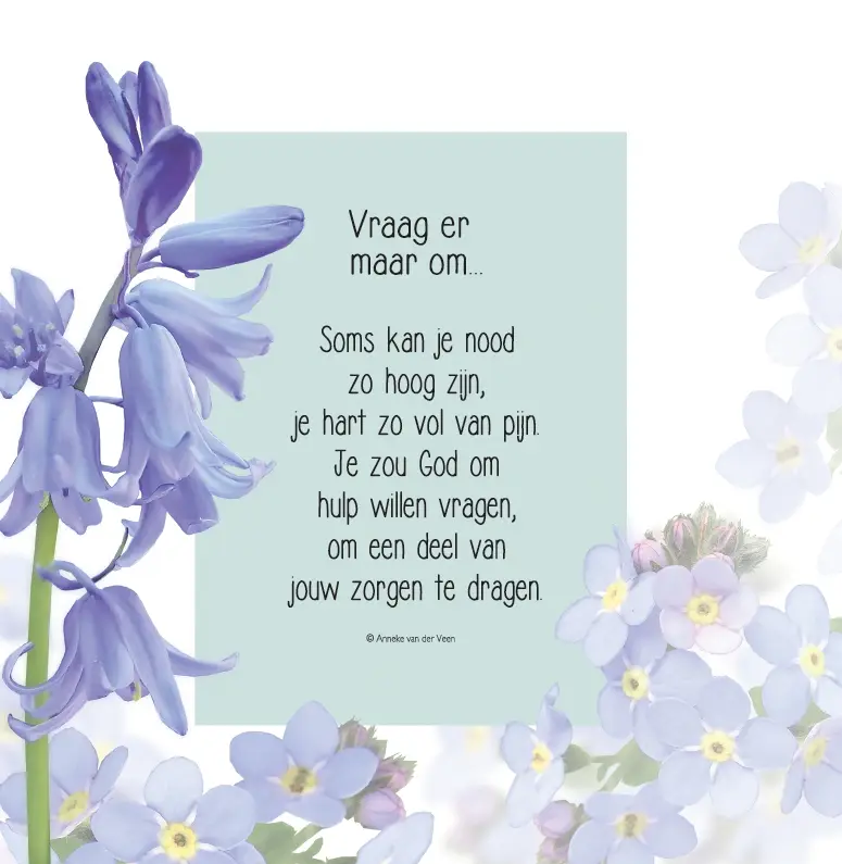 Wenskaart in het licht