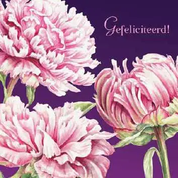 Wenskaart gefeliciteerd