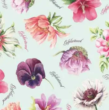 Wenskaart gefeliciteerd