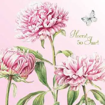 Wenskaart hoera! 50 jaar!