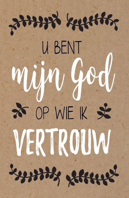 Wenskaart bemoediging