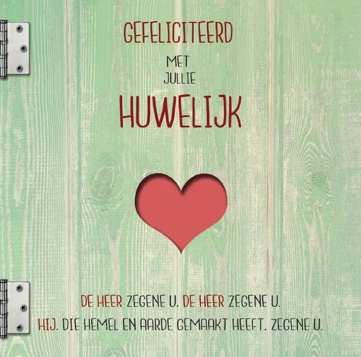 Wenskaart huwelijk