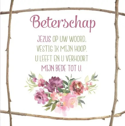 Wenskaart beterschap