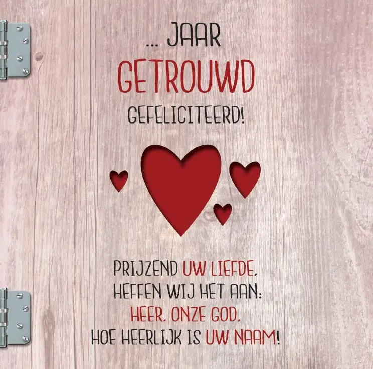 Wenskaart echtvereniging