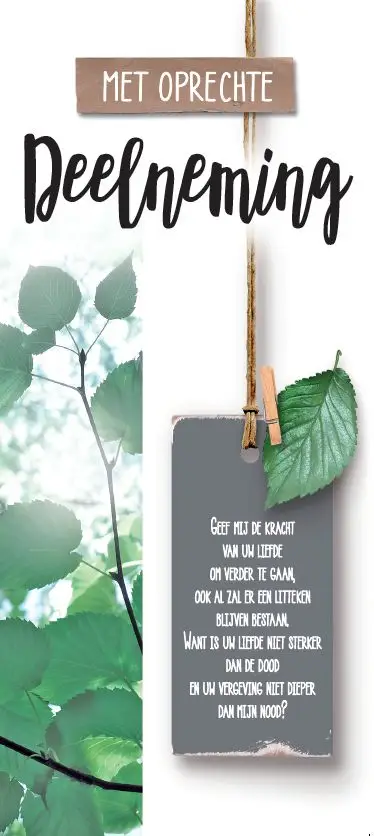 Wenskaart deelneming