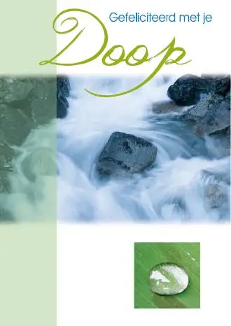 Wenskaart gefeliciteerd met je doop