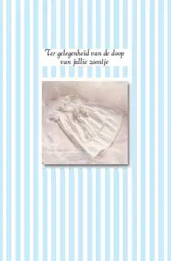 Wenskaart doop zoontje