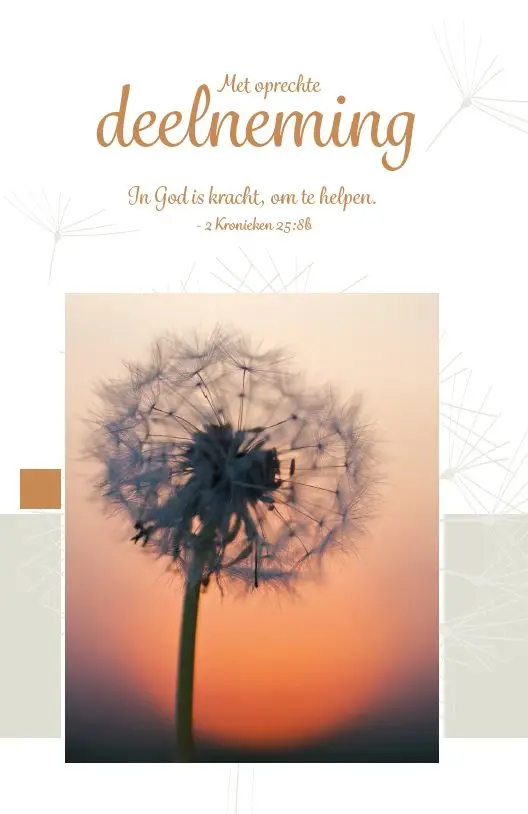 Wenskaart condoleances