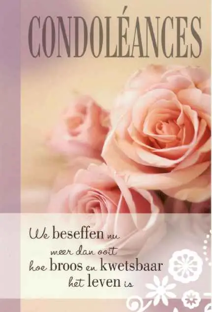 Wenskaart condoleances