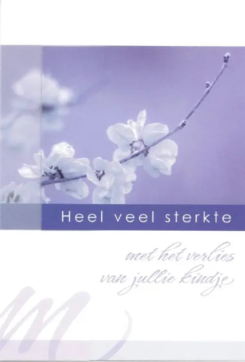 Wenskaart verlies kindje