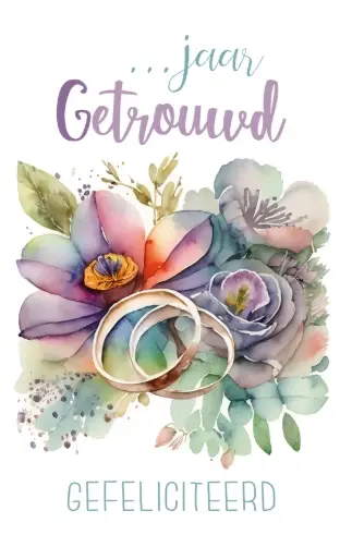 Wenskaart echtvereniging