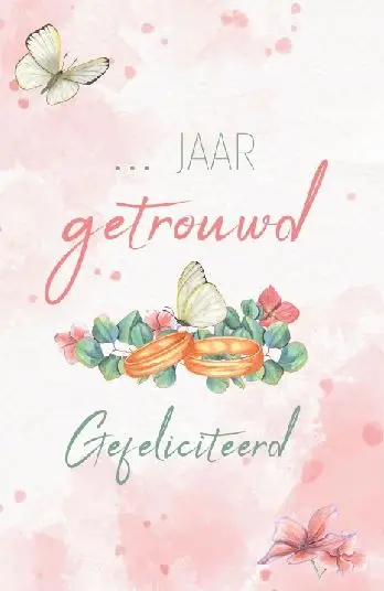 Wenskaart echtvereniging