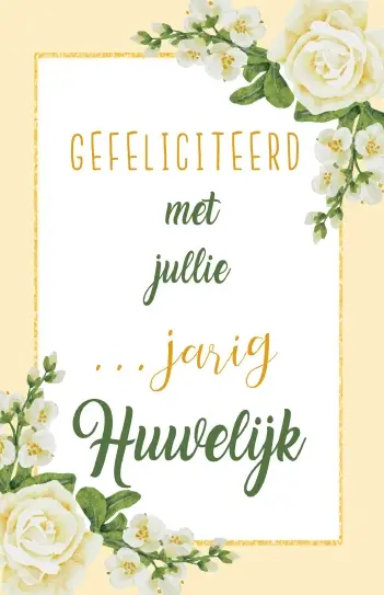 Wenskaart echtvereniging