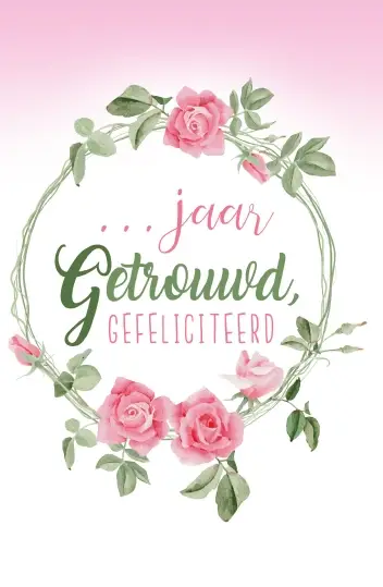 Wenskaart echtvereniging