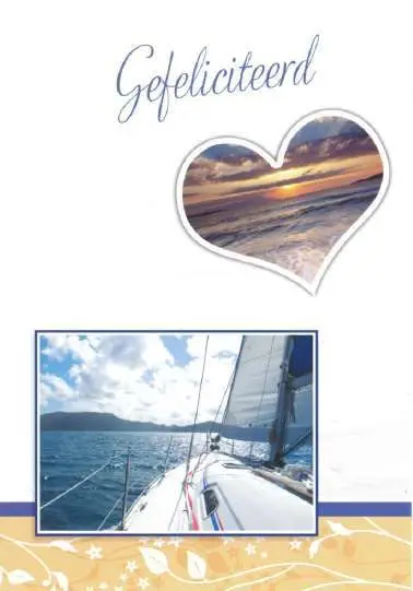 Wenskaart gefeliciteerd