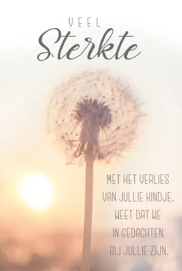 Wenskaart deelneming kind