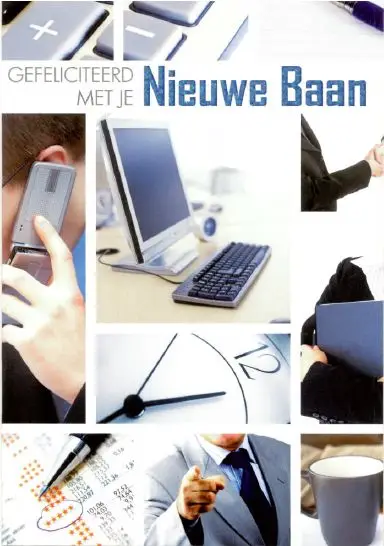 Wenskaart nieuwe baan