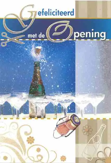 Wenskaart opening zaak