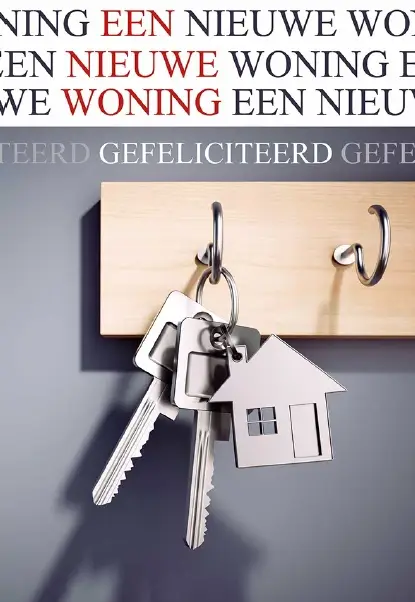 Wenskaart nieuwe woning