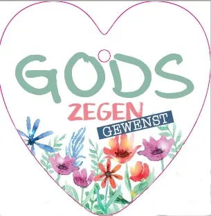 Gods zegen gewenst