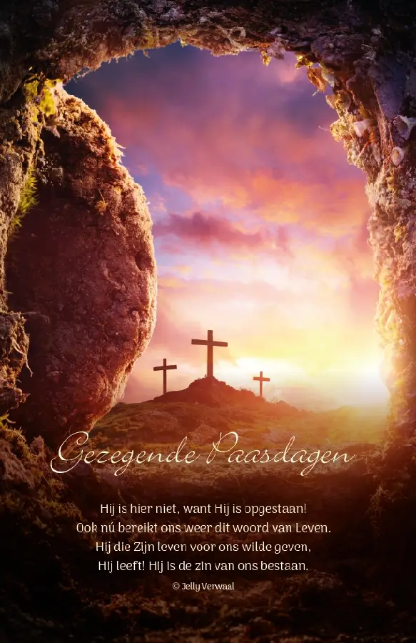 Wenskaart goede paasdagen