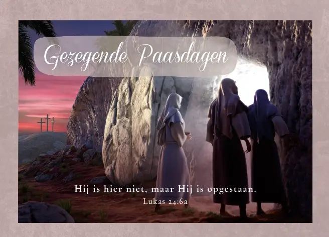 Wenskaart goede paasdagen