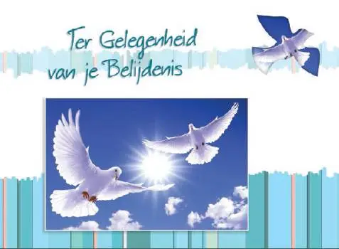 Wenskaart tg van je belijdenis