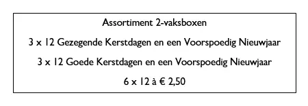 Ass. kerstboxen 6x12 gez/goede k/n