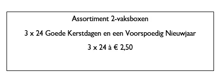 Ass. kerstboxen 3x24 goede k/n