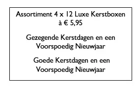 Ass. 4x12 luxe kerstbox rond