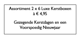 KERSTBOXEN FLOCK ASSORTI 4X12