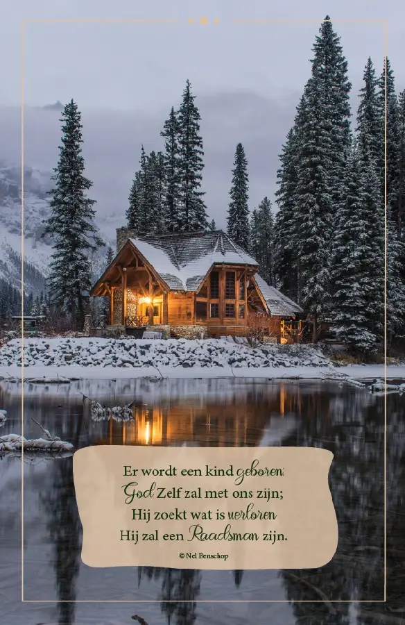 Wenskaart licht in de duisternis