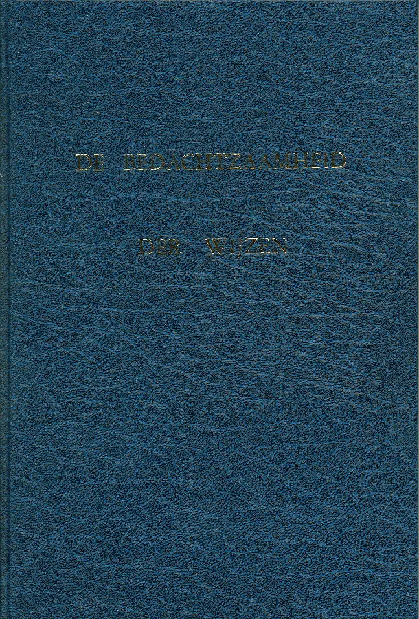 Bedachtzaamheid der wijzen