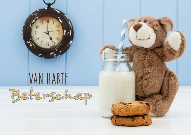 Prentbriefkaart beterschap