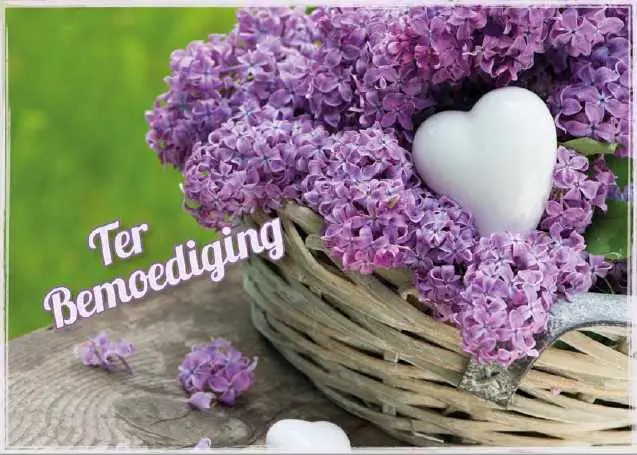 Prentbriefkaart bemoediging
