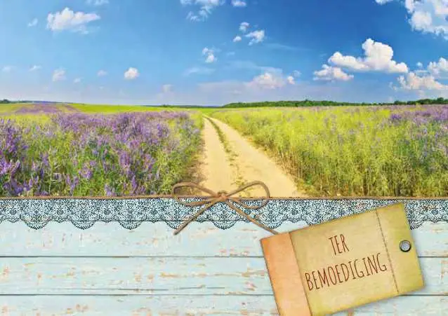 Prentbriefkaart bemoediging