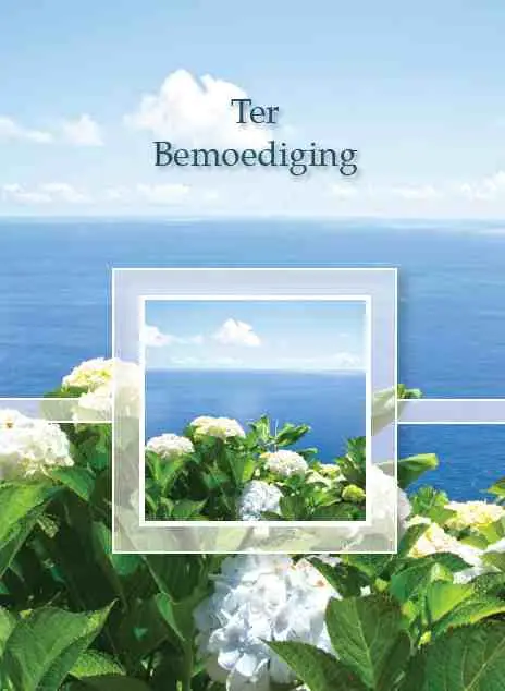 Prentbriefkaart bemoediging