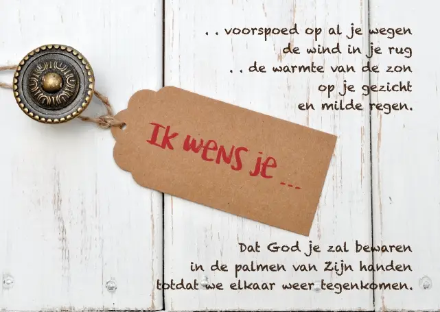 Prentbriefkaart ik wens je