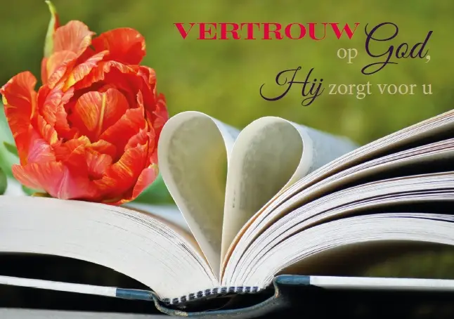 Prentbriefkaart Vertrouw op God
