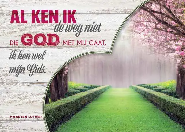 Prentbriefkaart al ken ik de weg niet