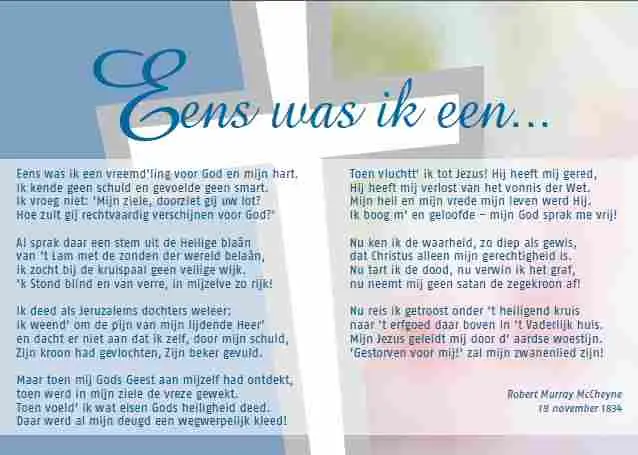 Prentbriefkaart eens was ik een vreemd