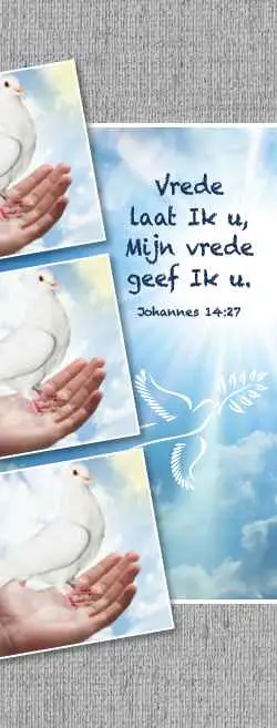 Boekenlegger Vrede laat ik U