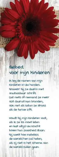 Boekenlegger gebed voor mijn kinderen
