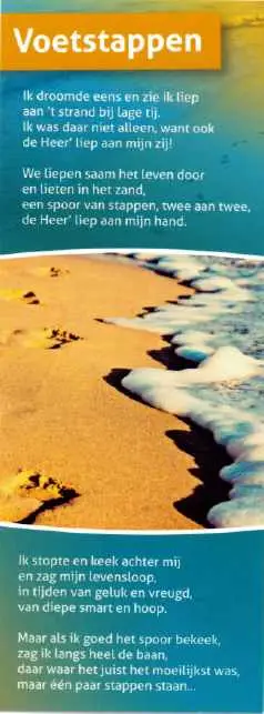 Boekenlegger voetstappen