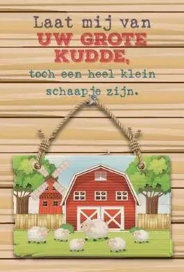 Minikaart laat mij van uw grote kudde