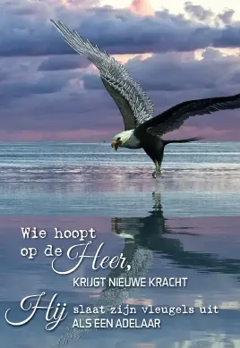 Minikaart wie hoopt op de Heer
